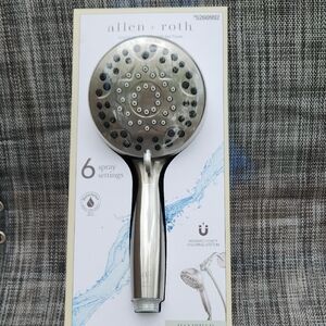 allen + roth Brushed Nickel Handheld Showerhead - Silver